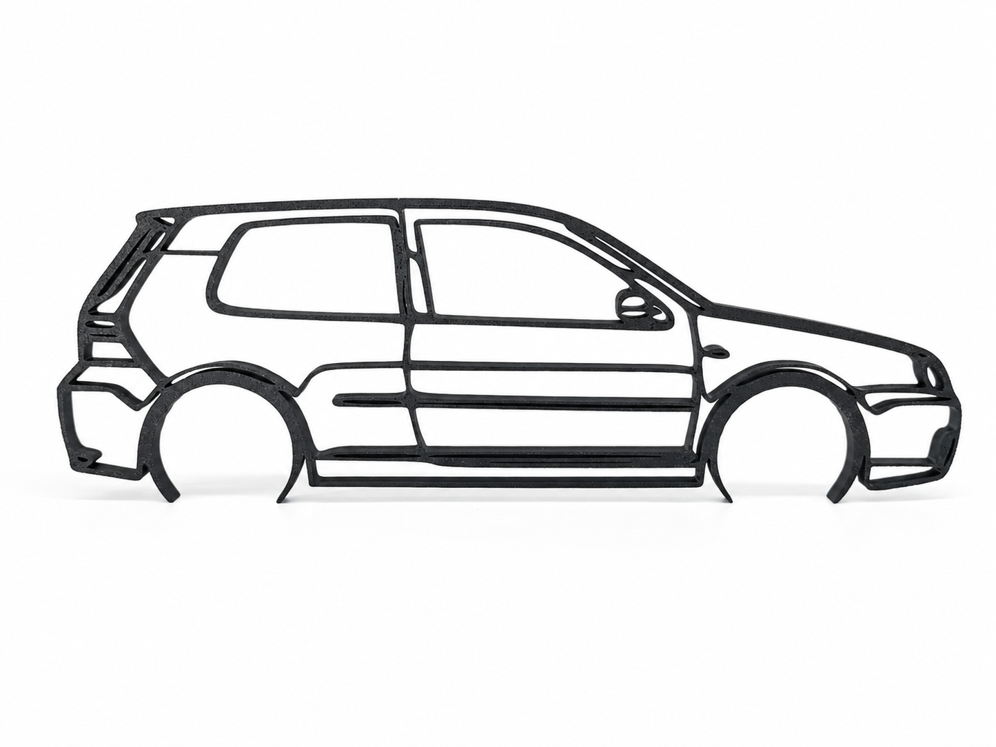 Volkswagen Golf Mk4 R32 3D Printed Wall Art – Classic VW Garage & Man Cave Decor
