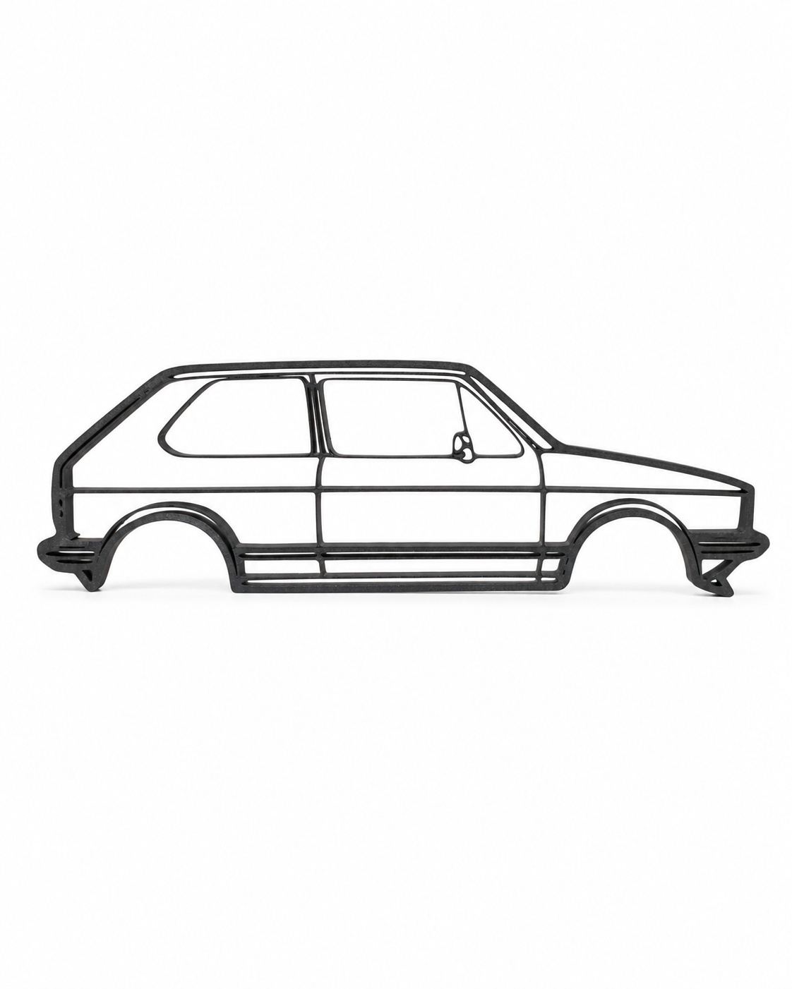 Volkswagen Golf Mk1 3D Printed Wall Art – Classic VW Garage & Man Cave Decor