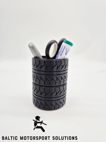Racing Tire Pencil Case – For Car Lovers & Speed Fans!