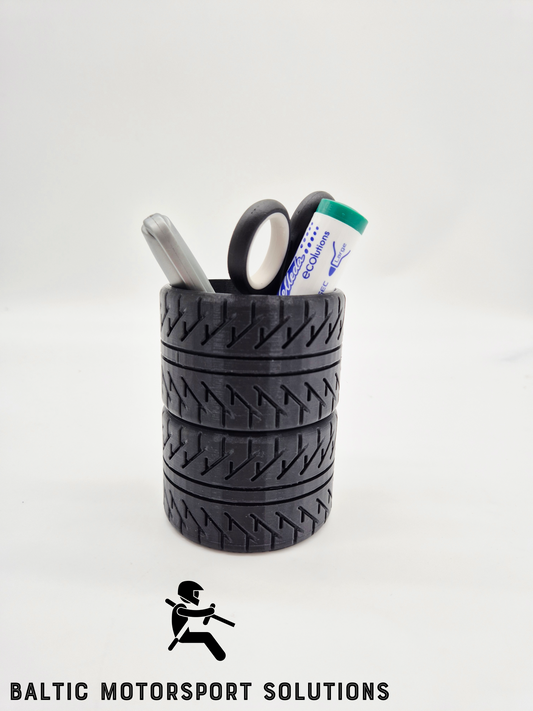 Racing Tire Pencil Case – For Car Lovers & Speed Fans!