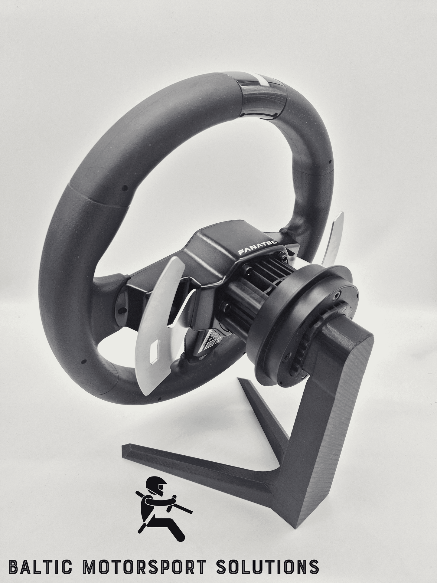 Fanatec Wheel Stand | QR2 Quick Release Storage Holder | Sim Racing Accessory | Desk & Rig Organizer |