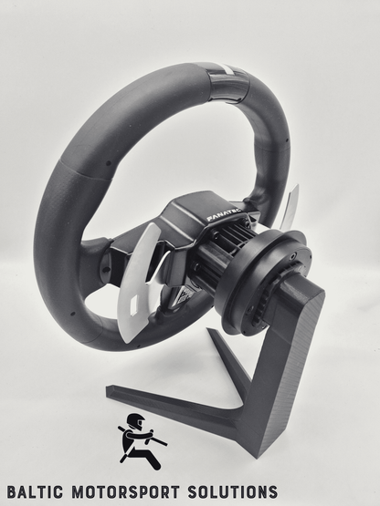 Fanatec Wheel Stand | QR2 Quick Release Storage Holder | Sim Racing Accessory | Desk & Rig Organizer |