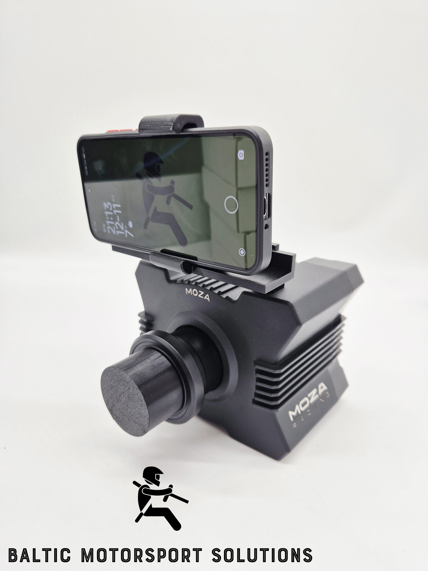 Moza Racing Wheel Base Phone Holder | Sim Racing Smartphone Mount | Dashboard & Telemetry Display