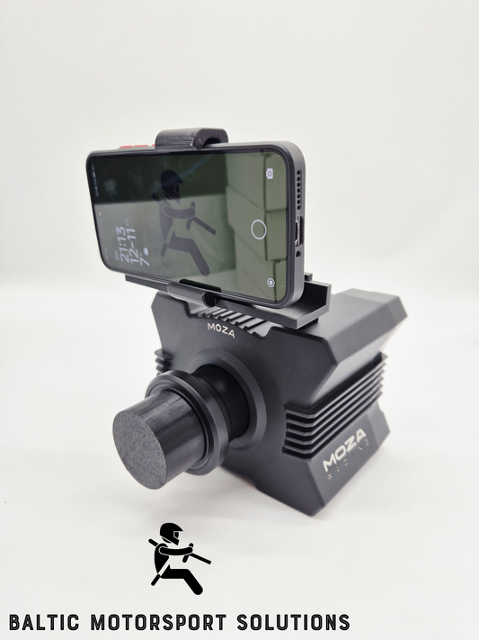 Moza Racing Wheel Base Phone Holder | Sim Racing Smartphone Mount | Dashboard & Telemetry Display
