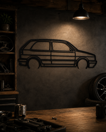 Volkswagen Golf Mk2 GTI 3D Printed Wall Art – Classic VW Garage & Man Cave Decor