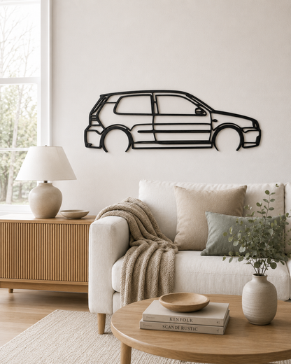Volkswagen Golf Mk4 R32 3D Printed Wall Art – Classic VW Garage & Man Cave Decor