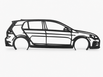 Volkswagen Golf Mk7 GTI 3D Printed Wall Art – VW Garage & Man Cave Decor