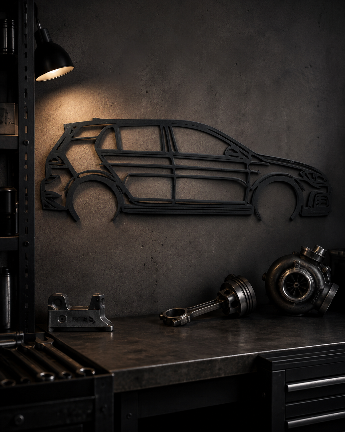 Volkswagen Golf Mk7 GTI 3D Printed Wall Art – VW Garage & Man Cave Decor