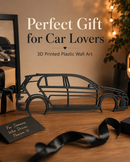 Volkswagen Golf Mk7 GTI 3D Printed Wall Art – VW Garage & Man Cave Decor