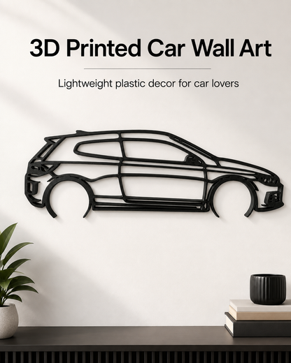 Volkswagen Scirocco 3D Printed Wall Art – VW Garage & Man Cave Decor
