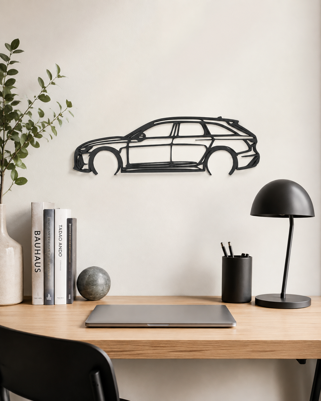 Audi RS6 2022 3D Printed Wall Art, C8 Avant Car Decor, Car Lover Gift