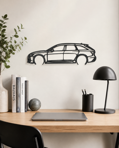 Audi RS6 2022 3D Printed Wall Art, C8 Avant Car Decor, Car Lover Gift
