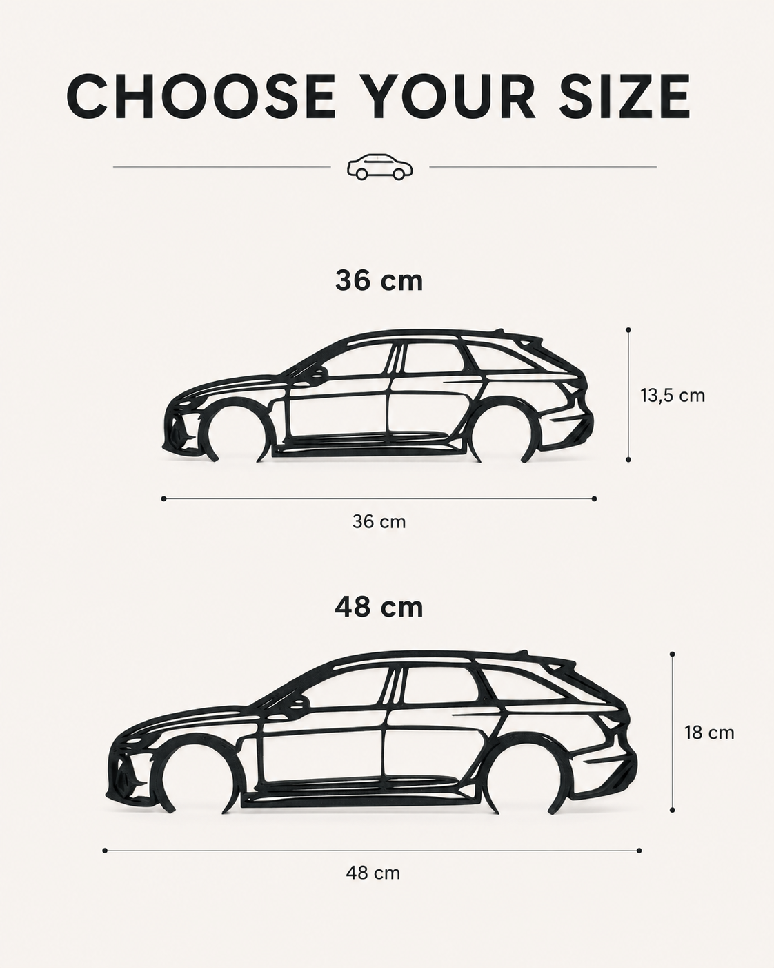 Audi RS6 2022 3D Printed Wall Art, C8 Avant Car Decor, Car Lover Gift