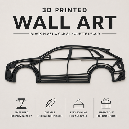 Audi Q8 ABT 3D Printed Wall Art, SUV Car Decor, Car Lover Gift