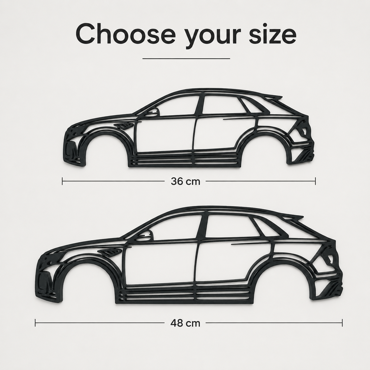 Audi Q8 ABT 3D Printed Wall Art, SUV Car Decor, Car Lover Gift