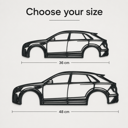 Audi Q8 ABT 3D Printed Wall Art, SUV Car Decor, Car Lover Gift