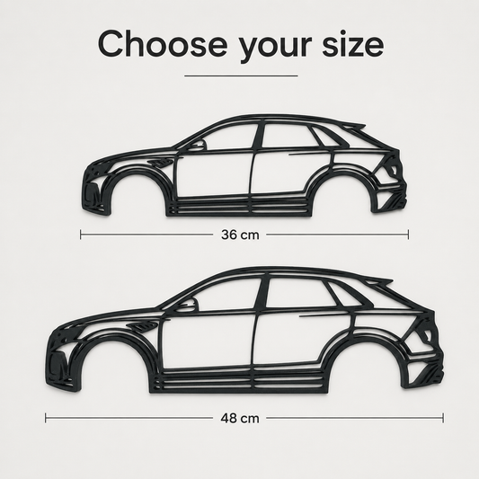 Audi Q8 ABT 3D Printed Wall Art, SUV Car Decor, Car Lover Gift