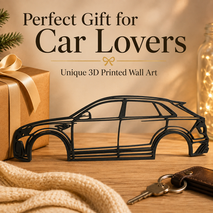 Audi Q8 ABT 3D Printed Wall Art, SUV Car Decor, Car Lover Gift