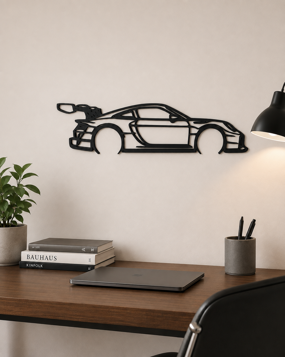 Porsche 911 GT2 RS Clubsport 3D Printed Wall Art, Racing Car Decor, Car Lover Gift
