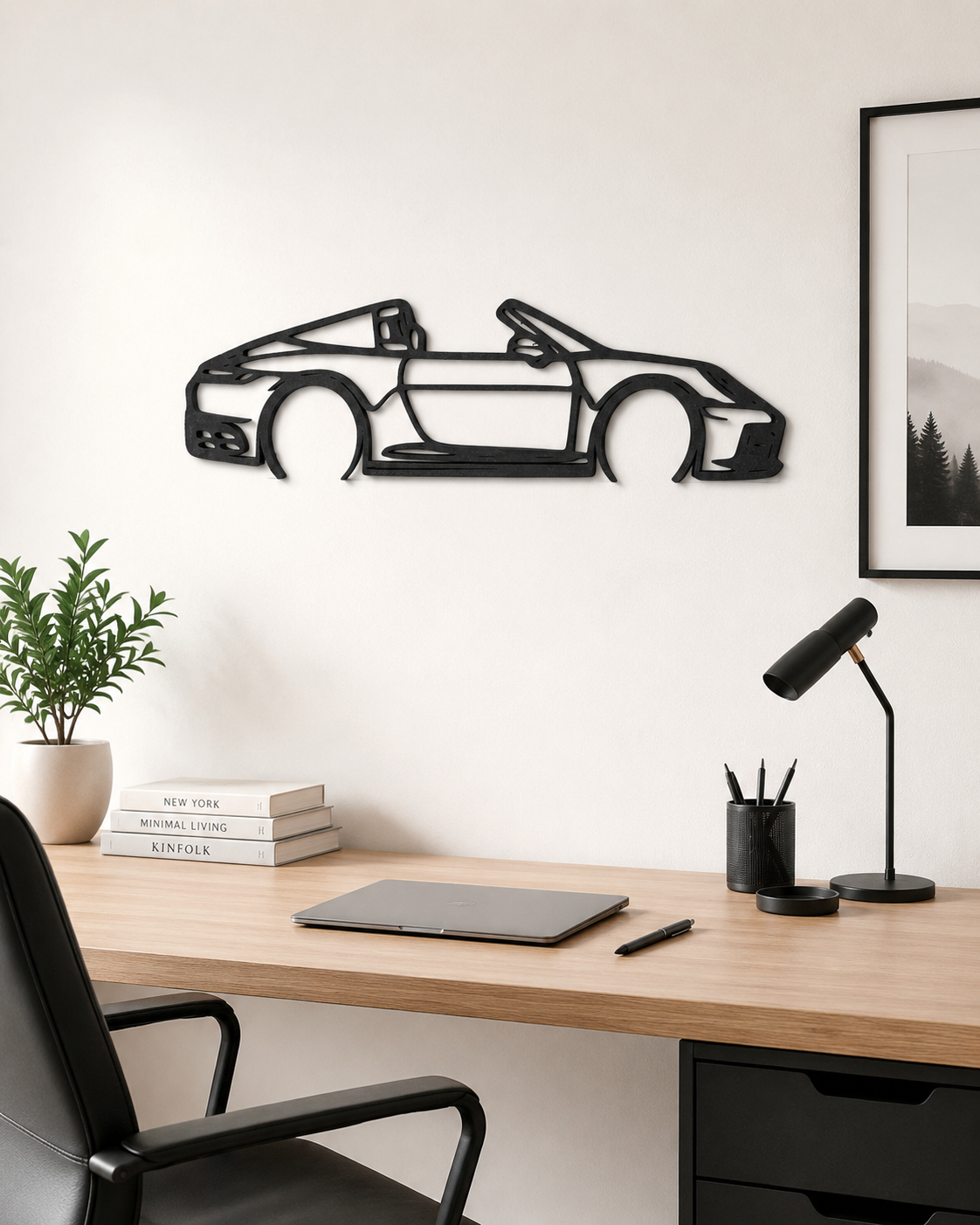 Porsche 911 Targa 2022 3D Wall Art, Sports Car Decor, Car Lover Gift