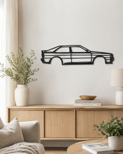 Audi Quattro 1990 3D Printed Wall Art, Classic Rally Car Decor, Car Lover Gift