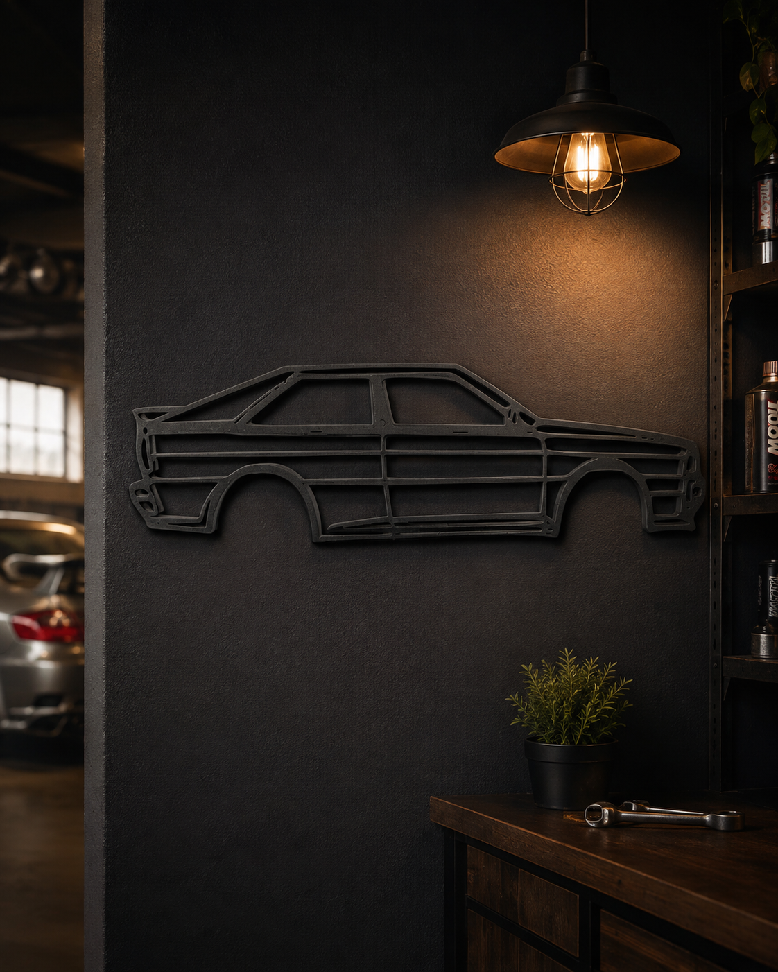 Audi Quattro 1990 3D Printed Wall Art, Classic Rally Car Decor, Car Lover Gift