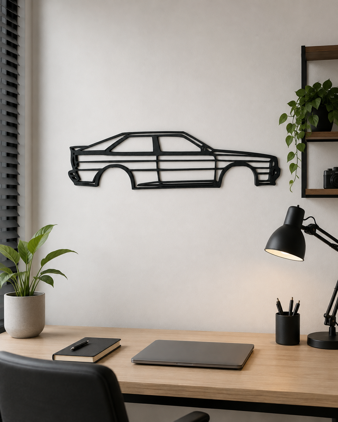 Audi Quattro 1990 3D Printed Wall Art, Classic Rally Car Decor, Car Lover Gift