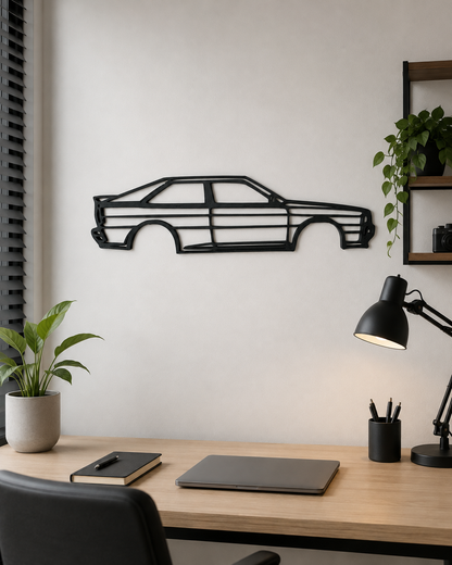 Audi Quattro 1990 3D Printed Wall Art, Classic Rally Car Decor, Car Lover Gift