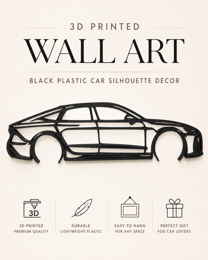 Audi RS7 2021 3D Printed Wall Art, C8 Sportback Car Decor, Car Lover Gift