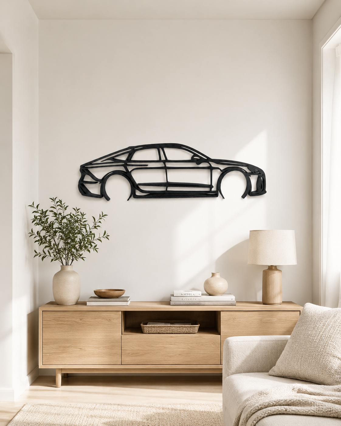 Audi RS7 2021 3D Printed Wall Art, C8 Sportback Car Decor, Car Lover Gift