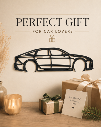 Audi RS7 2021 3D Printed Wall Art, C8 Sportback Car Decor, Car Lover Gift