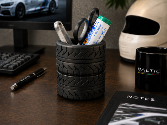 Racing Tire Pencil Case – For Car Lovers & Speed Fans!