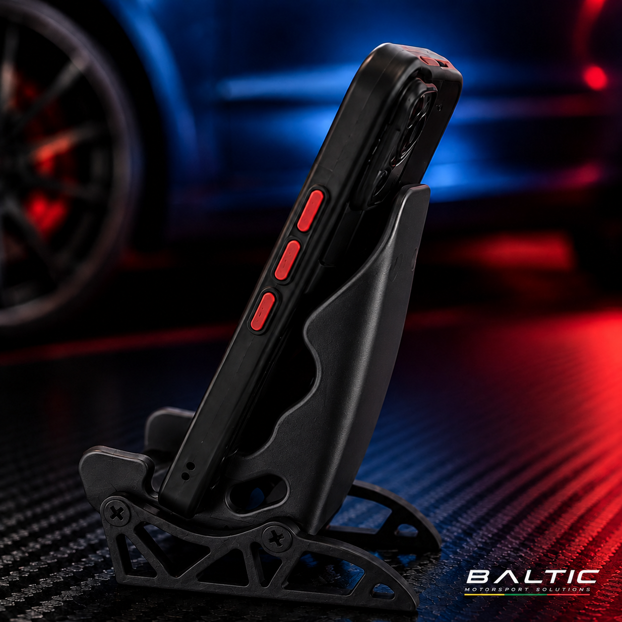 Race Car Seat Desk Phone Holder | Fun Office & Desk Accessory | Adjustable Smartphone Stand