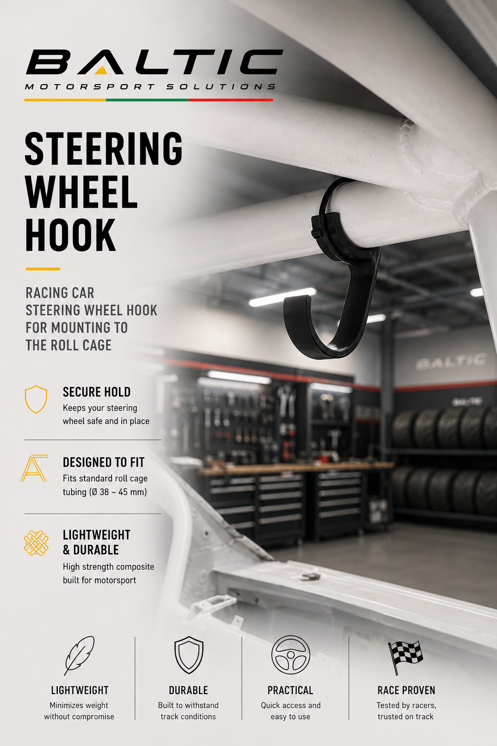 Racing Steering Wheel Hook