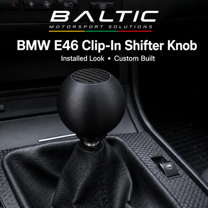 Clip in Gear Knob For BMW 3 Series Round
