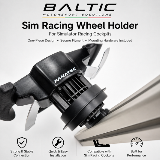 Fanatec QR2 Quick-Release Wheel Holder | Aluminium Profile Mount | Sim Racing Cockpit Accessory