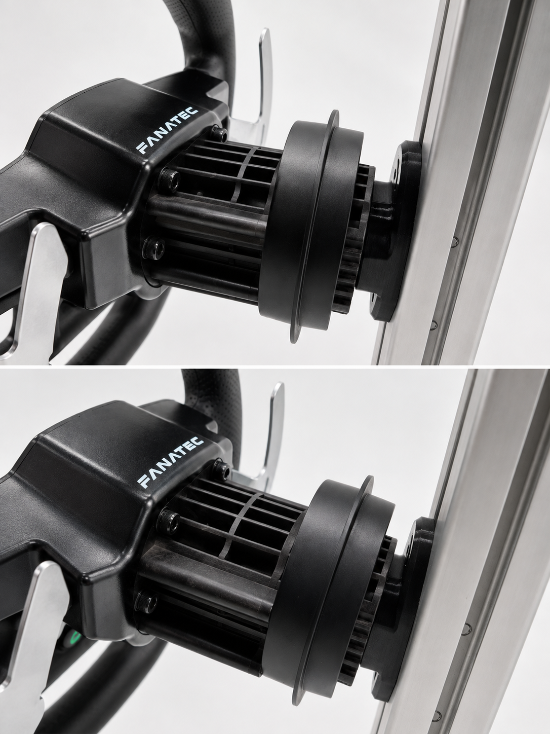 Fanatec QR2 Quick-Release Wheel Holder | Aluminium Profile Mount | Sim Racing Cockpit Accessory