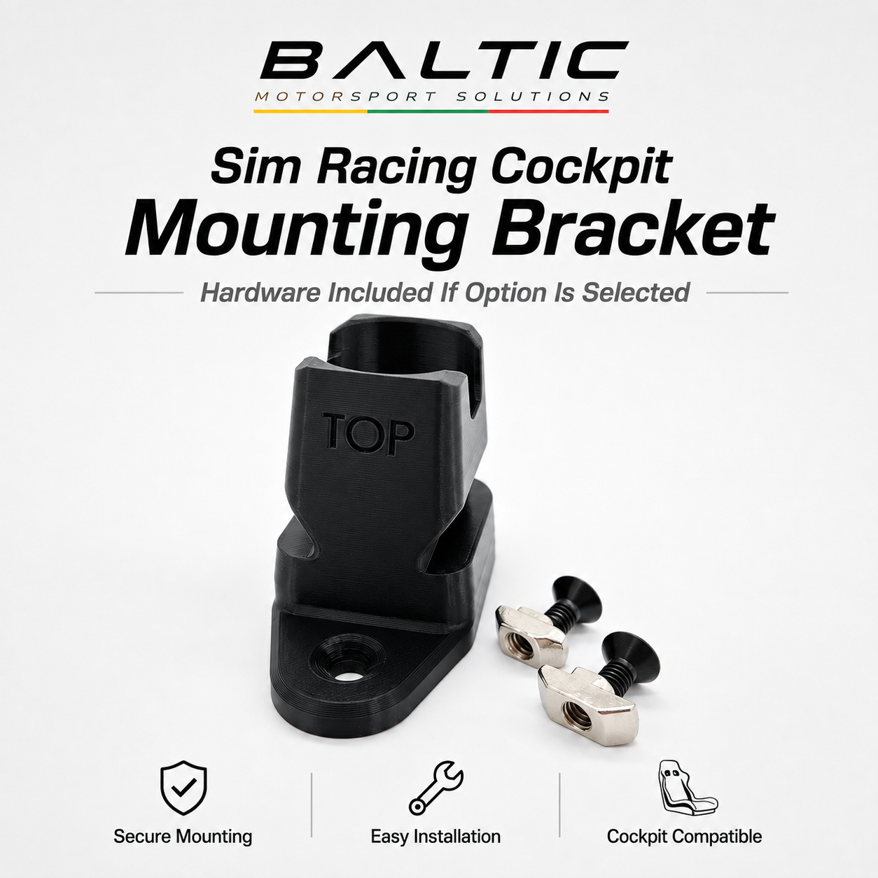 Fanatec QR2 Quick-Release Wheel Holder | Aluminium Profile Mount | Sim Racing Cockpit Accessory