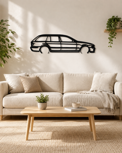 BMW E39 Touring 3D Printed Wall Art – Automotive Garage & Man Cave Decor