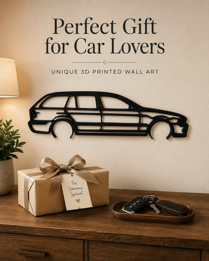 BMW E39 Touring 3D Printed Wall Art – Automotive Garage & Man Cave Decor