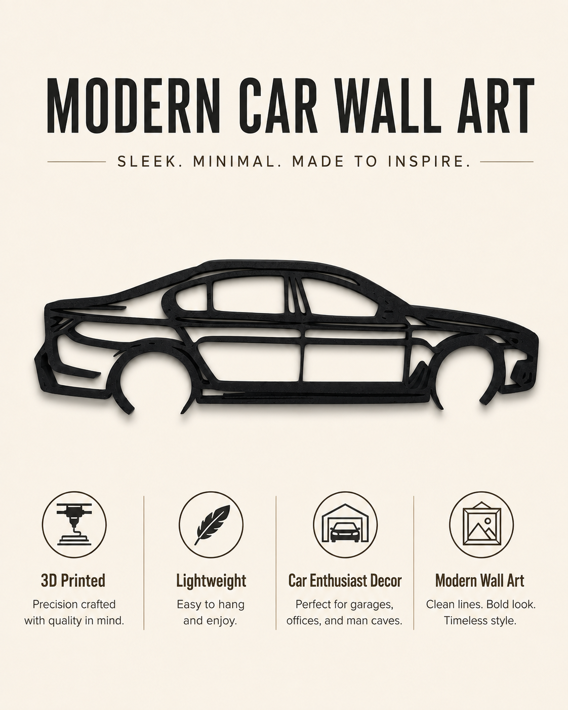 BMW 7 Series G12 2018 3D Printed Wall Art – Automotive Garage & Man Cave Decor