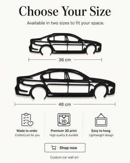 BMW 7 Series G12 2018 3D Printed Wall Art – Automotive Garage & Man Cave Decor
