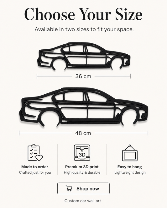 BMW 7 Series G12 2018 3D Printed Wall Art – Automotive Garage & Man Cave Decor