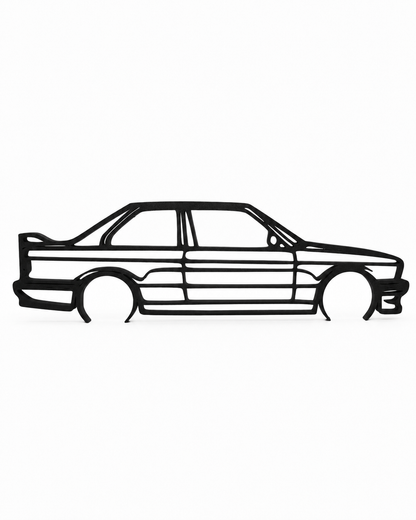 BMW M3 E30 3D Printed Wall Art – Classic Automotive Garage & Man Cave Decor