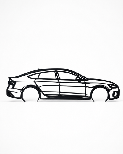 Audi RS5 SportBack 2022 Silhouette 3D Printed Wall Art