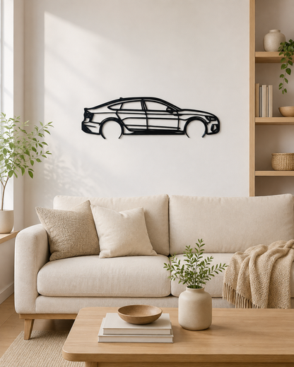 Audi RS5 SportBack 2022 Silhouette 3D Printed Wall Art