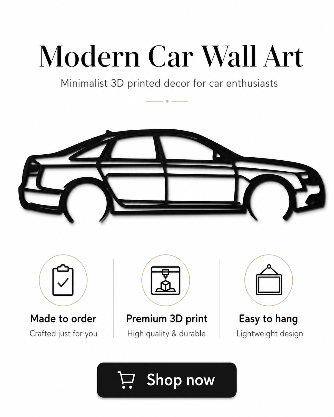 Audi A6 4F C6 2006 3D Printed Wall Art – Automotive Garage & Man Cave Decor