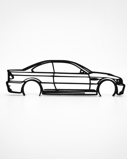 BMW M3 E46 3D Printed Wall Art – Automotive Garage & Man Cave Decor