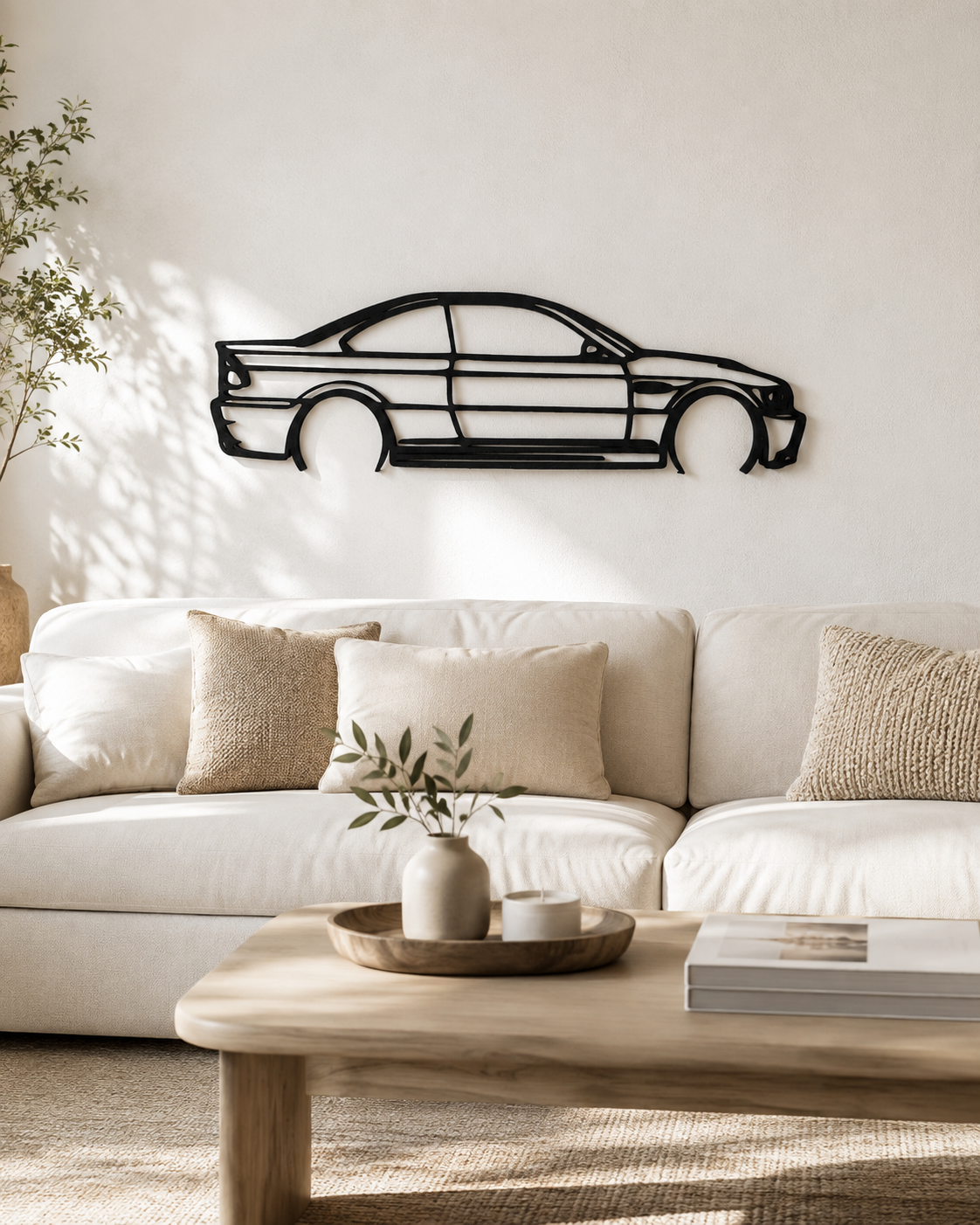 BMW M3 E46 3D Printed Wall Art – Automotive Garage & Man Cave Decor
