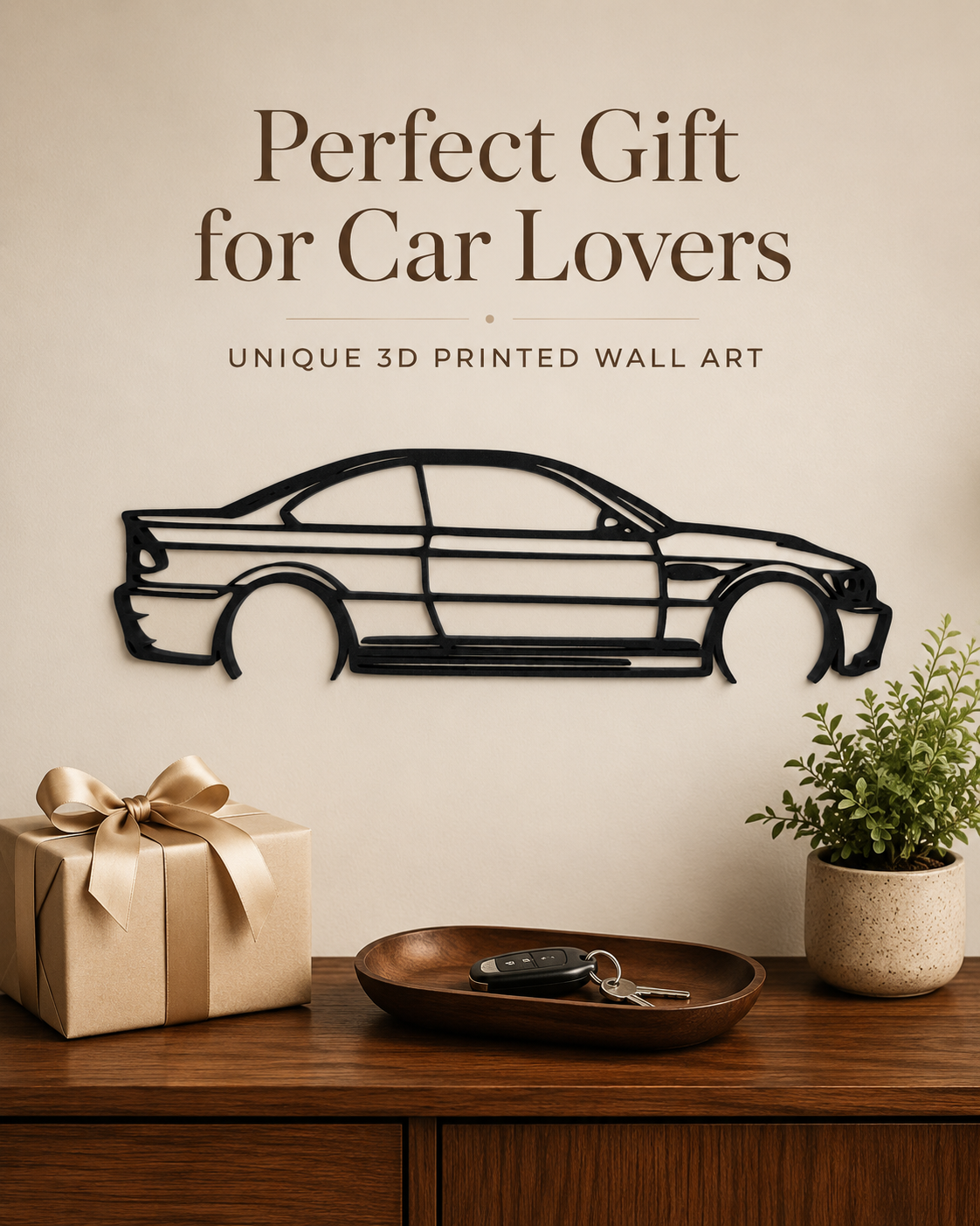 BMW M3 E46 3D Printed Wall Art – Automotive Garage & Man Cave Decor